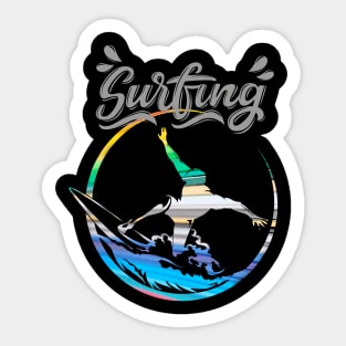 surfing Sticker